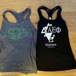 Two Aephi + Lululemon Run Swiftly Tech Racerback Tank Size 4